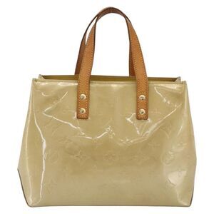 Louis Vuitton Reade Handbag Monogram Vernis Beige Patent_Leather Handbag